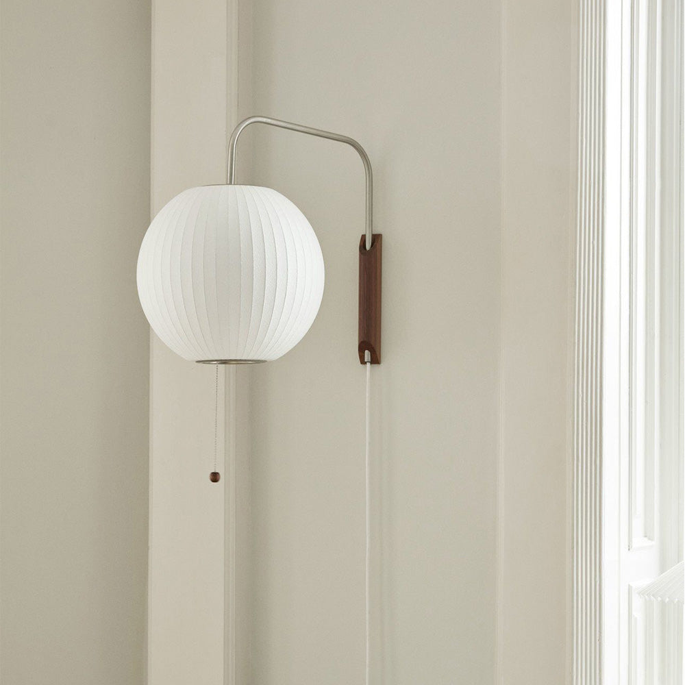 Wabi-sabi Silk Wall Lamp mit textiler Oberfläche